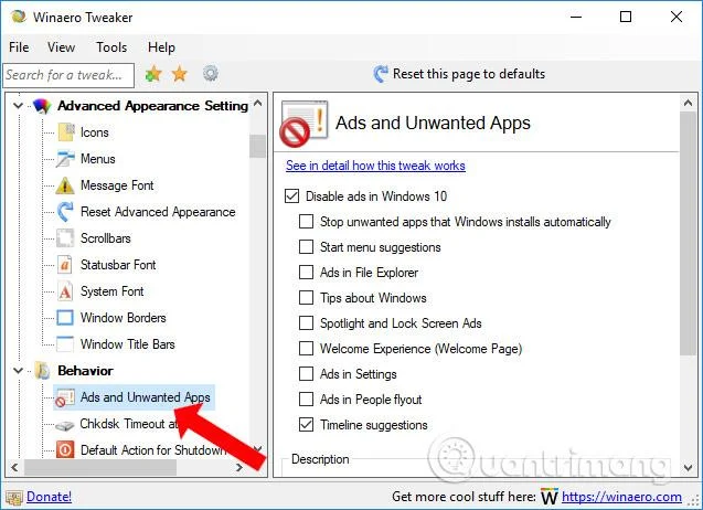Bagaimana untuk menyesuaikan Windows dengan Winaero Tweaker