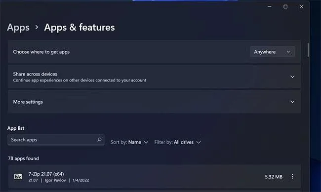 Windows 11 でアプリと機能ツールを開く 9 つの方法