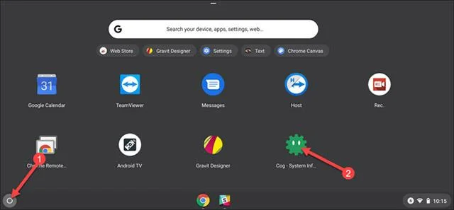 Arahan untuk melihat parameter RAM pada Chromebook
