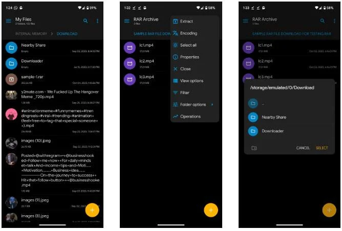 Cómo abrir archivos RAR en teléfonos Android