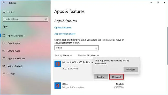 Fout 30088-26 oplossen bij het updaten van Office op Windows 10