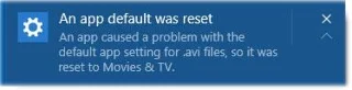 Hoe op te lossen Een app-standaard was een resetfout op Windows 10