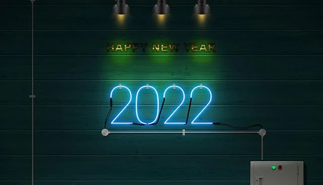 Kertas dinding tahun baru 2022 untuk komputer, selamat tahun baru 2022 foto komputer riba