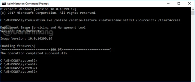 .Net Framework 3.5 yüklenirken 0x800F081F hatasını düzeltin