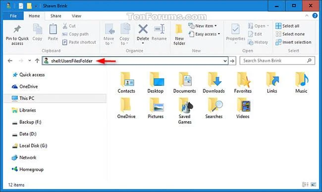 Windows 10'da kişisel klasörlerin varsayılan konumu nasıl geri yüklenir