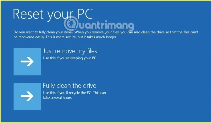 Tetapkan semula Windows 10 kepada keadaan asalnya