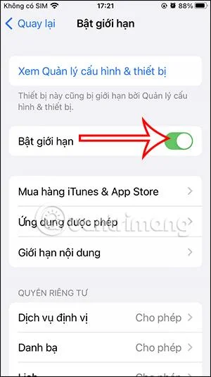 Arahan untuk menyekat orang lain daripada menukar kata laluan iPhone