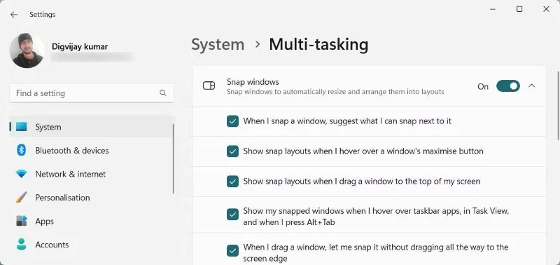 Fix De functie voor gesplitst scherm werkt niet op Windows