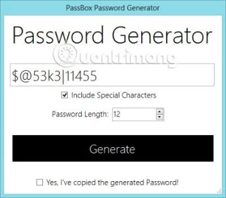 PassBox: gratis wachtwoordbeheerder en generator voor Windows 10/8/7
