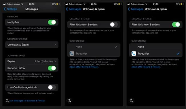 Bagaimana untuk mengaktifkan Truecaller pada iPhone