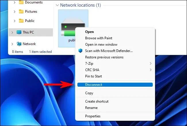 Instructies voor het toewijzen van netwerkstations in Windows 11