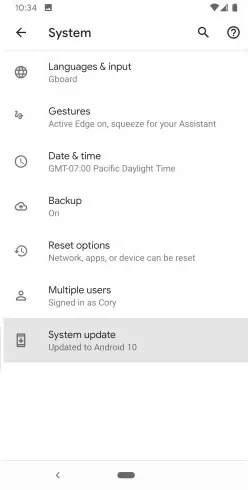 Arahan untuk memuat turun dan memasang Android 10 pada telefon anda