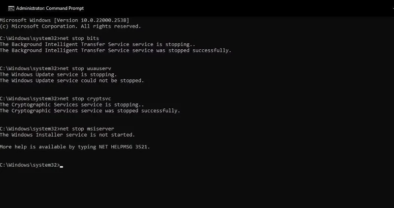 Hoe u de SoftwareDistribution- en Catroot2-mappen op een Windows 11-pc opnieuw instelt