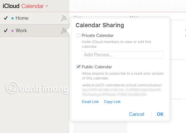 iCloudカレンダー設定