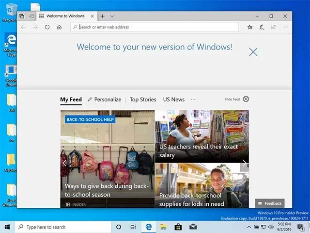 Cara menggunakan pilihan tetapan semula kilang Windows 10 dari awan