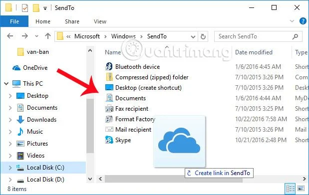 Bagaimana untuk menambah ikon awan pada menu klik kanan Windows 10