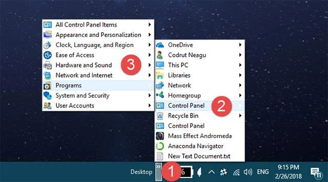 Bagaimana untuk membuka Panel Kawalan pada Windows 10, 8.1, 7