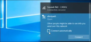 Arahan tentang cara menghalang Windows daripada menyambung secara automatik ke Wi-Fi
