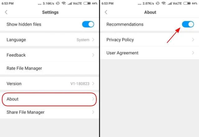 Xiaomi スマートフォンで広告をオフにして広告をブロックする手順