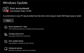 Windows Updatete yinelenen eski sürücüleri yükleme hatasını düzeltin