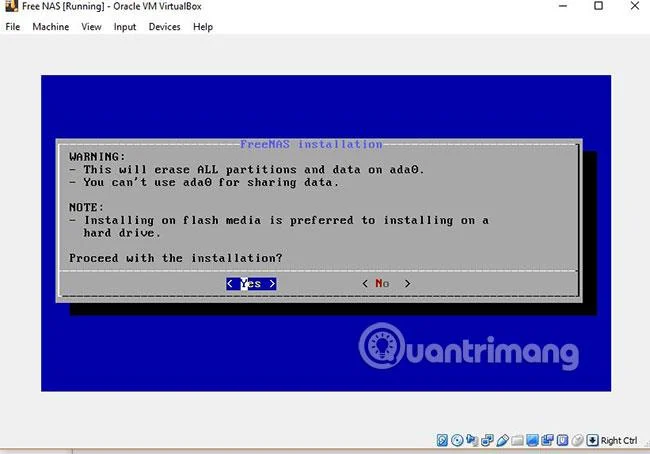 Bagaimana untuk memasang FreeNAS VM pada VirtualBox