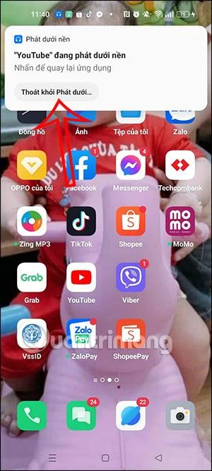 Cara mendengar muzik YouTube apabila skrin telefon OPPO dimatikan