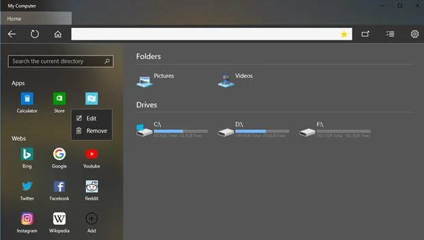 Windows 10'daki Dosya Gezgini'ne mükemmel bir alternatif olan Bilgisayarımı Deneyimleyin