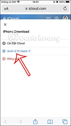 Arahan untuk menyahaktifkan iCloud buat sementara waktu
