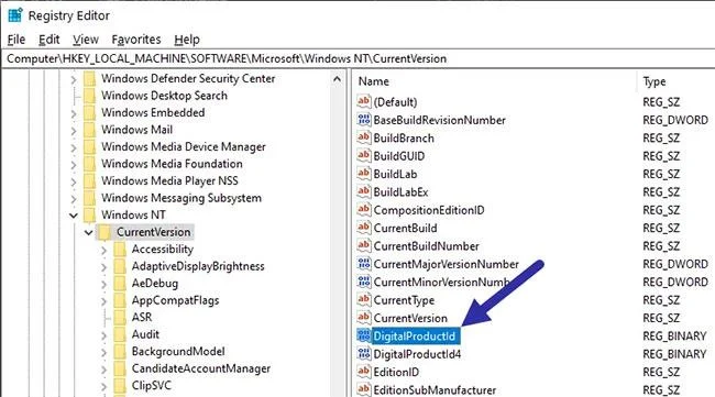Tidak perlu memasang sebarang perisian, berikut ialah cara untuk mencari Kunci Produk Windows anda