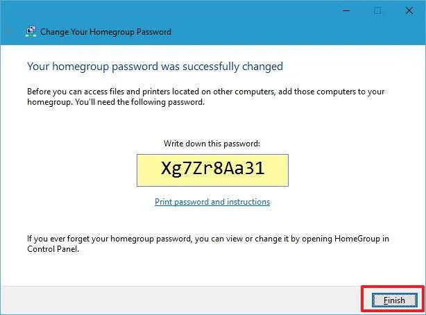 Istruzioni per la configurazione e la gestione del Gruppo Home su Windows 10