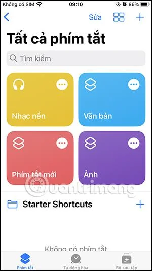 Cara membuat folder pintasan pada Pintasan iPhone