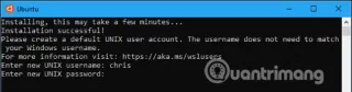 Ubuntu Bash Shell Windows 10da kullanıcı hesabı nasıl değiştirilir?