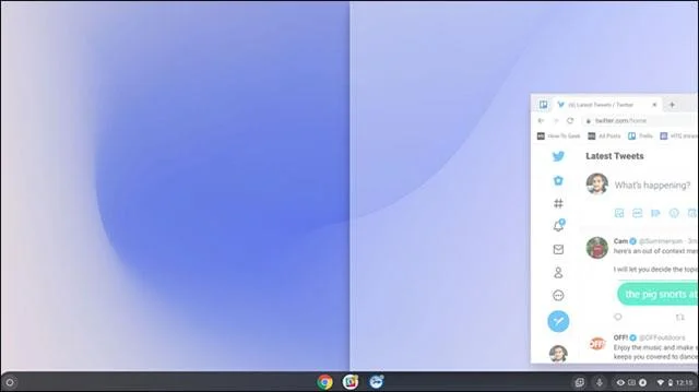 Cara membahagi skrin pada Chromebook
