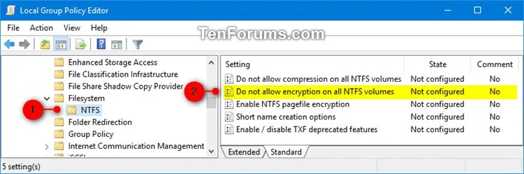 Come abilitare o disabilitare la crittografia dei file NTFS in Windows