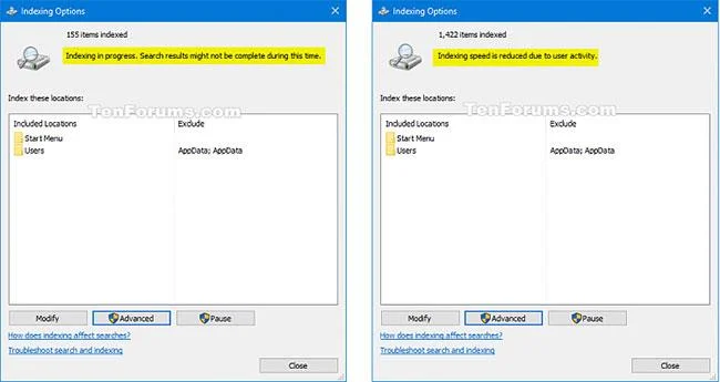 Comment activer/désactiver la fonctionnalité Indexer les fichiers cryptés dans Windows 10