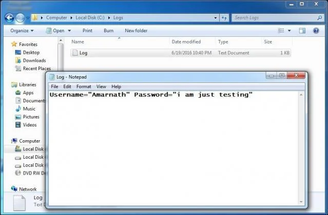Cara membuat Keylogger menggunakan Notepad