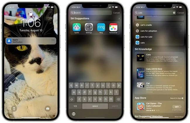 Penambahbaikan baharu pada Spotlight pada iOS 15