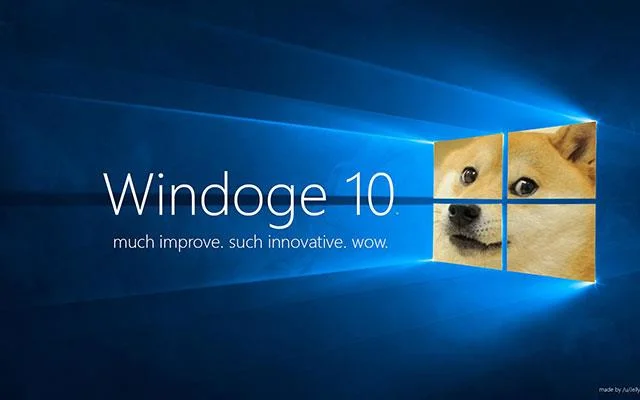 Doge Windows duvar kağıdı, Doge Windows 11 meme, Doge duvar kağıdı