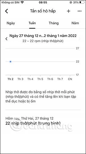 Cara menggunakan Google Fit untuk mengukur kadar denyutan jantung dan kadar pernafasan pada iPhone