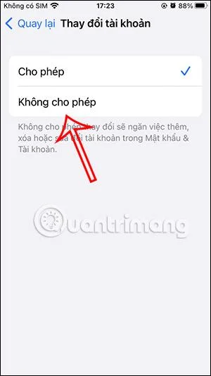 Arahan untuk menyekat orang lain daripada menukar kata laluan iPhone