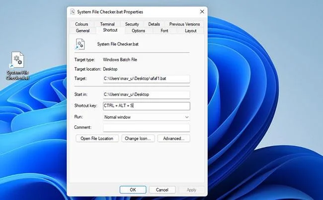 Hoe u een SFC-snelkoppeling instelt op Windows 11