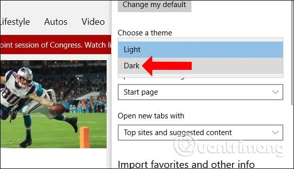 Cara memasang antara muka Mod Gelap untuk mana-mana skrin Windows 10