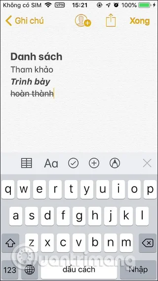 Cara memformat nota Nota pada iPhone/iPad dan Mac