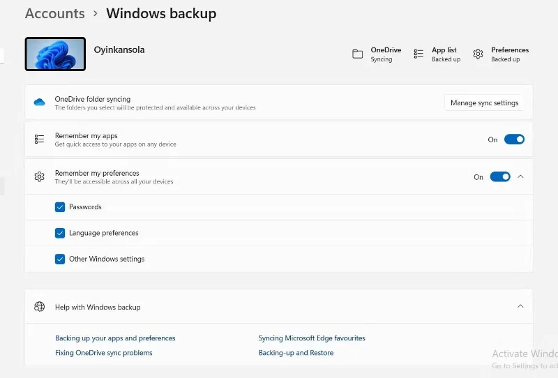 Disabilita la sincronizzazione di Windows 11