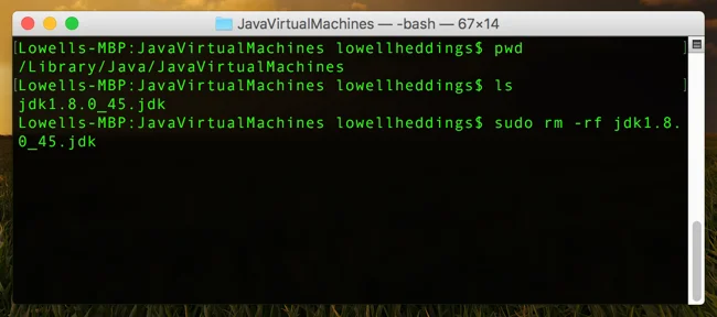 Bagaimana untuk mengalih keluar Java pada Mac OS X