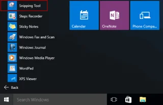 Snipping Toolu Windows 10da tamamen kullanma