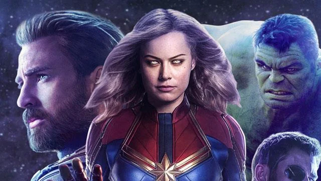 Set kertas dinding Kapten Marvel resolusi tinggi untuk komputer