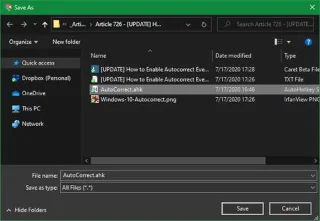 Cara menggunakan skrip Autocorrect dengan AutoHotkey