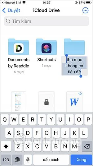 Cara membuat folder dalam Fail pada iPhone/iPad