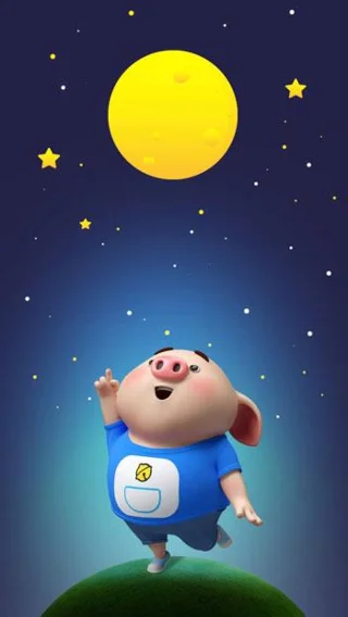 Koleksi kertas dinding babi comel untuk telefon dan komputer